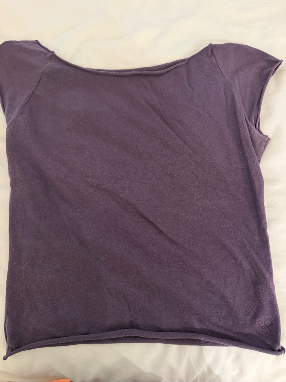 Urban Outfitters Plum Cap Sleeve Scoop Neck Top